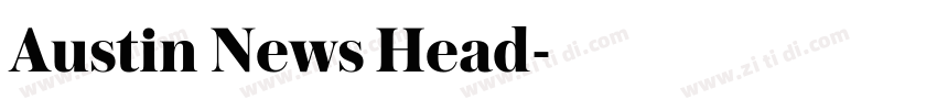 Austin News Head字体转换 Austin News Head字体转换